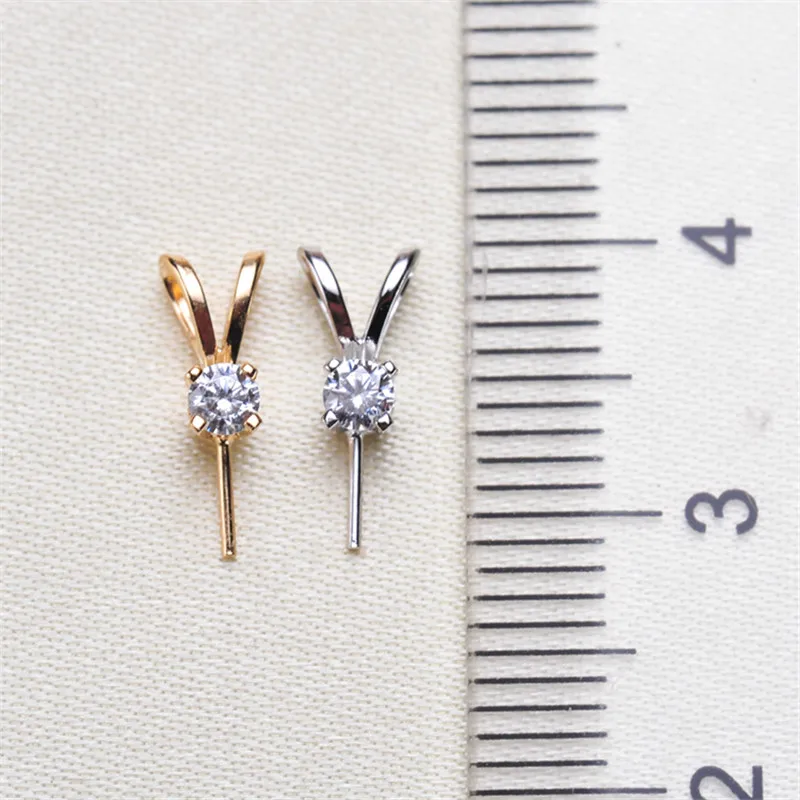 

Solid 18K Yellow Gold for DIY Jewelry Accessories Pendant Clasp Connector Clip Clasp Pinch Clip Bail Pendant Bail Bead