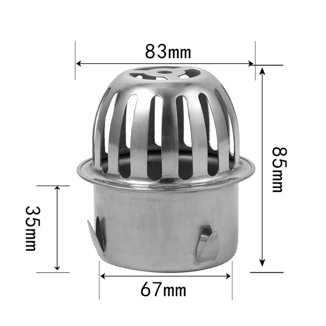 

Stainless Steel Floor Drain Filter Mesh Round Large Anti-Blocking Floor Drain For Outdoor Drain-pipe, Exhaust Pipe, Roof, Balcon
