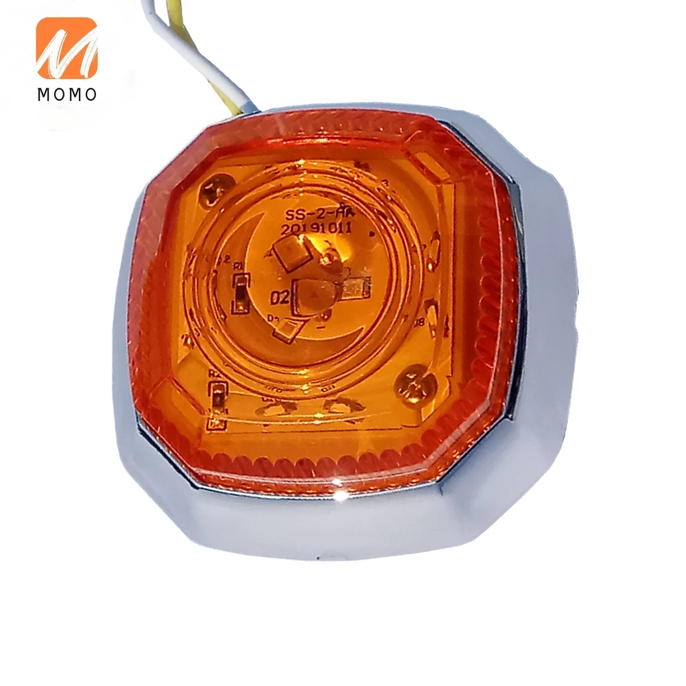 

Lighting parts 12 amber diodes 12v 2 inch side marker tail lights for bus auto truck trailer