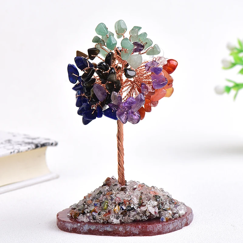 Природное Хрустальное дерево кварц минеральный кристалл ювелирные изделия