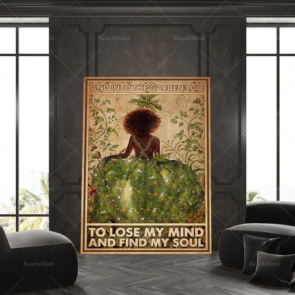 И в сад я иду чтобы потерять разум и найти свой плакат с душой Художественная