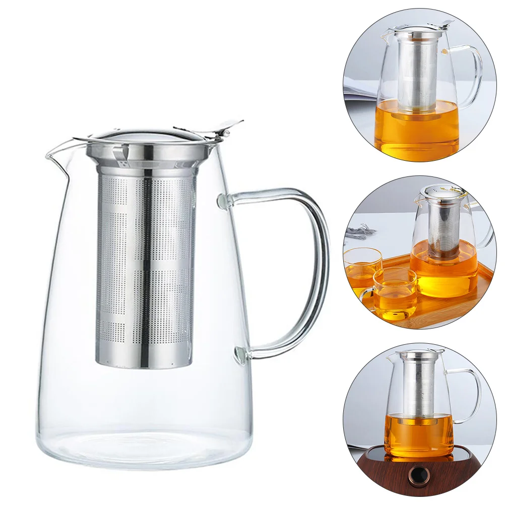 

1 шт., 1250 мл, домашний фильтр, чайник, чайник для воды, стеклянный чайник (разные цвета)