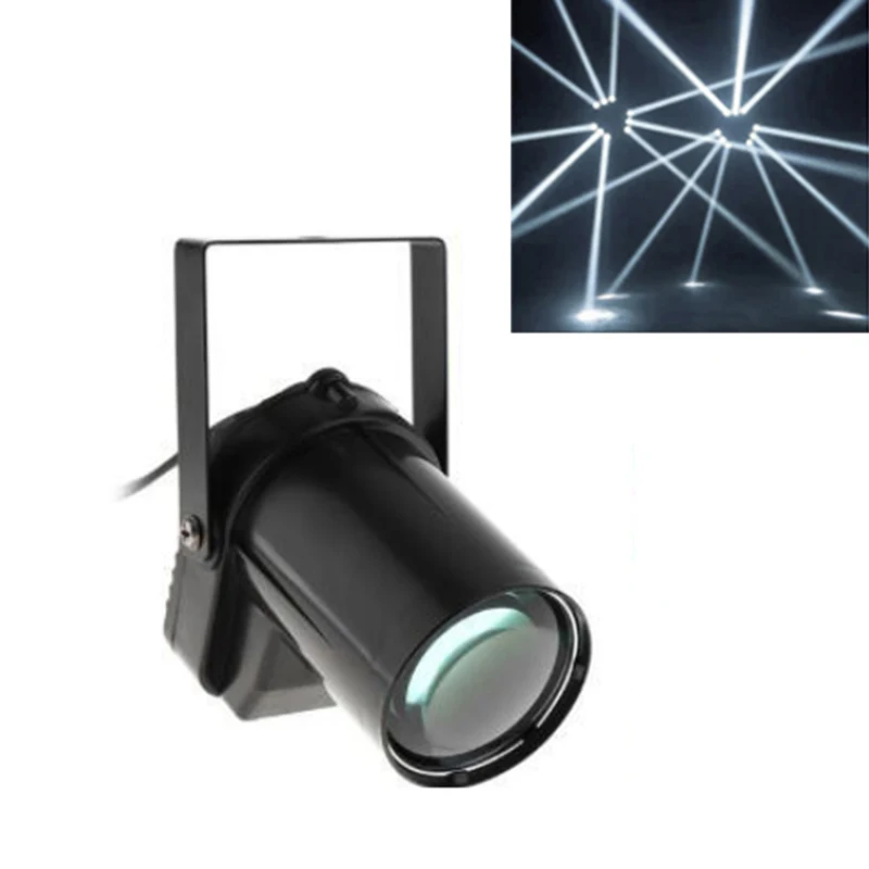 

5W LED Spotlight White Beam Needle Light 200-220LM Stage Lighting Effect Light Suitable for DJ/KTV/Bar/Party-EU Plug