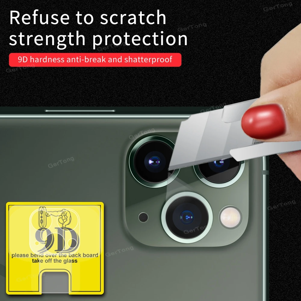 Мягкое Защитное стекло для камеры 9D iPhone 11 Pro Max защита экрана с высокой