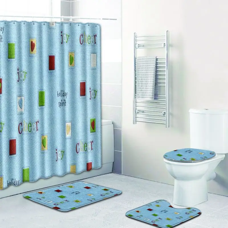 Милое животное кошка печать водонепроницаемая ткань для занавесок душа ванна