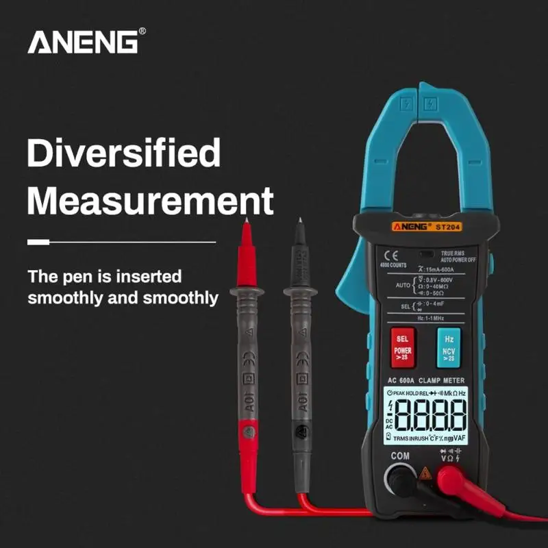 ST204 ЖК-вольтметр с подсветкой Амперметр Омметр мультиметр Вольт 4000