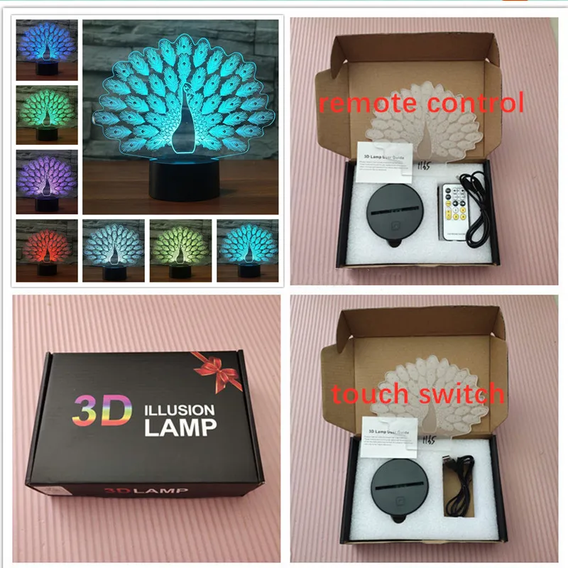 

LED Football Goalkeep 3D Illusion Lamp 7 Color Change Touch Switch Night Light Kids Xmas Birthday Holiday Gift