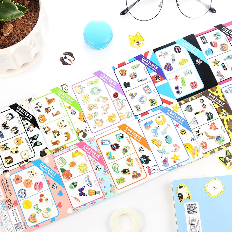 DL Япония и Южная Корея наклейка на учетную запись кошка щенок выражение лица