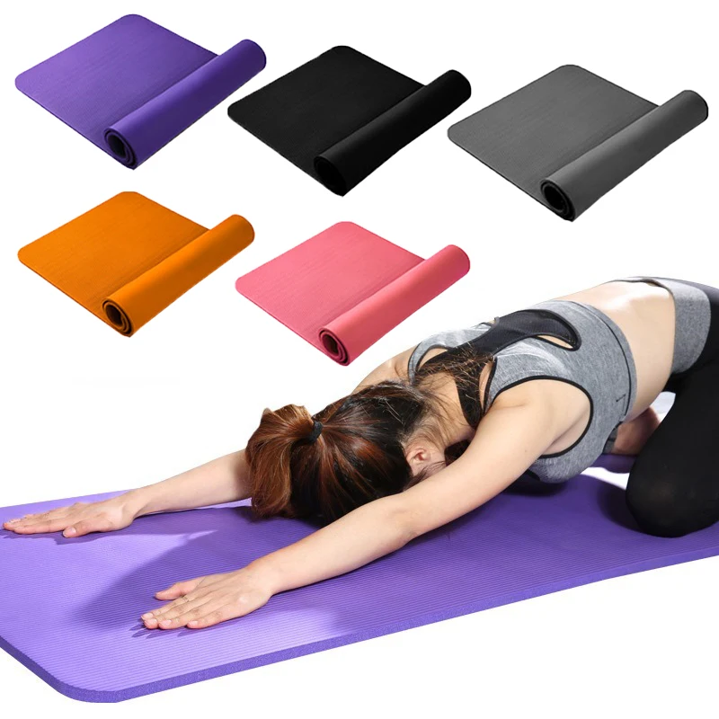 

185*80cm Yoga Mat Gym Home Fitness Gymnastics Pilates Mats Sport Health Lose Weight Fitness Exercise Pad Stripe Anti-skid Mats