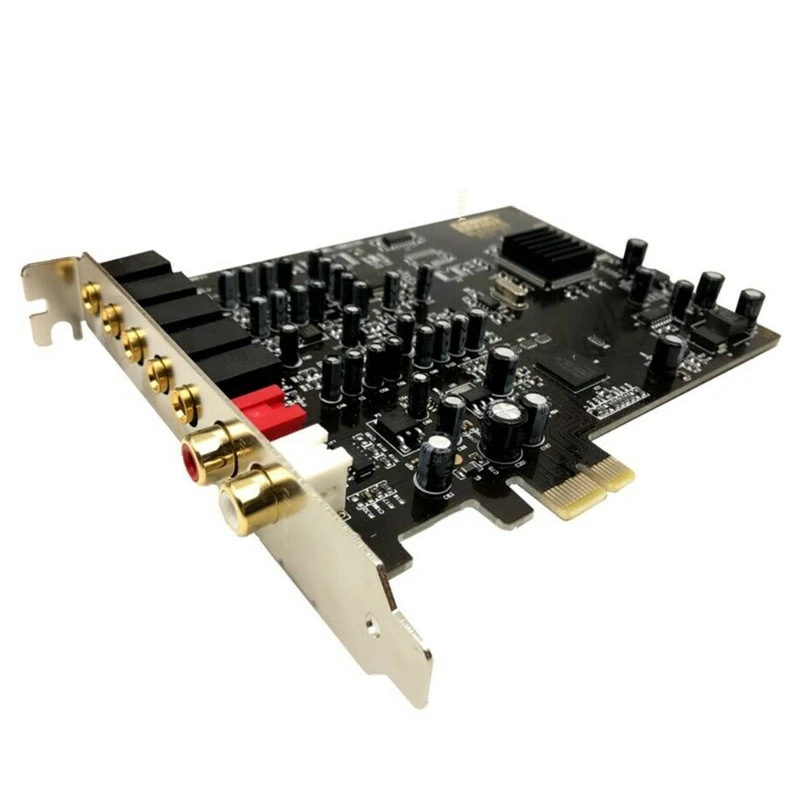 5 1 звуковая карта PCI Express E встроенный двойной выходной интерфейс для пк windows