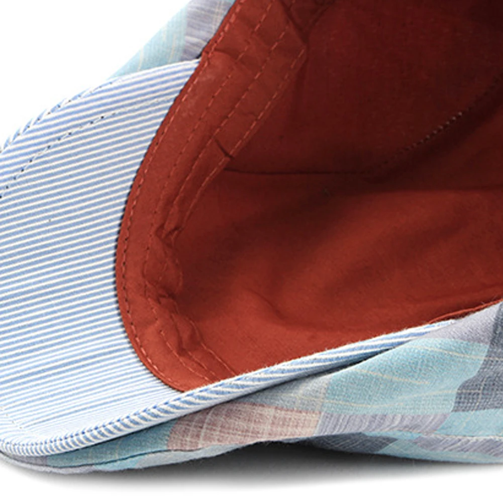 

Fashion Caps for Men Women Casual Cotton Beret Hats Gorras Planas England British Retro Boinas Flat Caps Plaid Berets