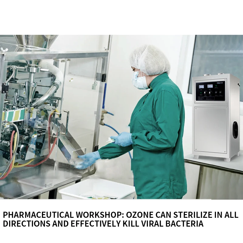 

100g/h ozone generator air purifier air conditioning duct type ozone disinfection machine purification system ozone machine