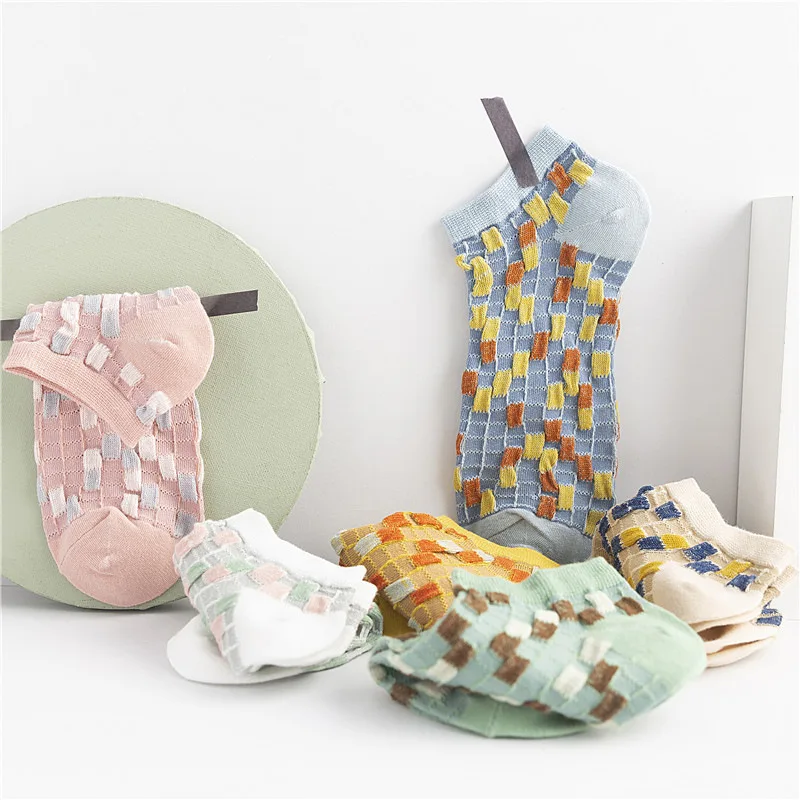 Новинка Лидер продаж Повседневные короткие носки Хлопковые носки-башмачки