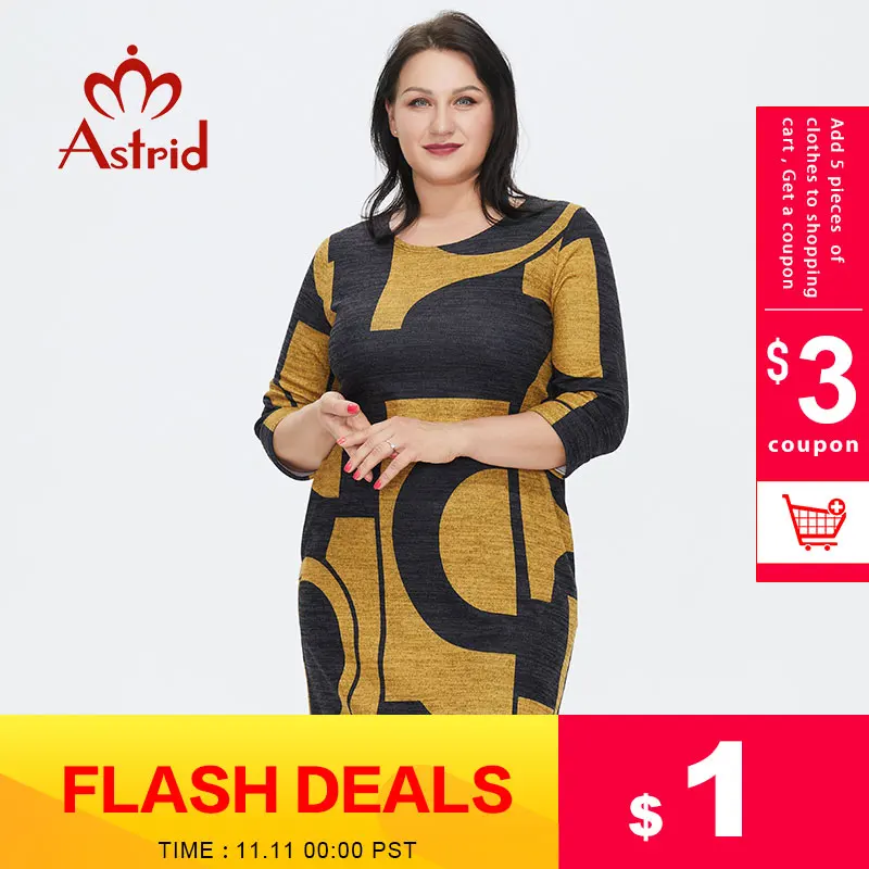 

Astrid женское платье 2021 для женщин элегантное винтажное платье бархатное Повседневное платье с принтом размера плюс длинное женское платье с...