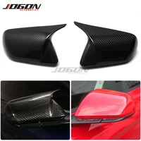 For Ford Mustang 2015-2019 Side Wing Door Rearview Mirror Cap Case Shell Cover Trim Real Carbon Fiber US Version