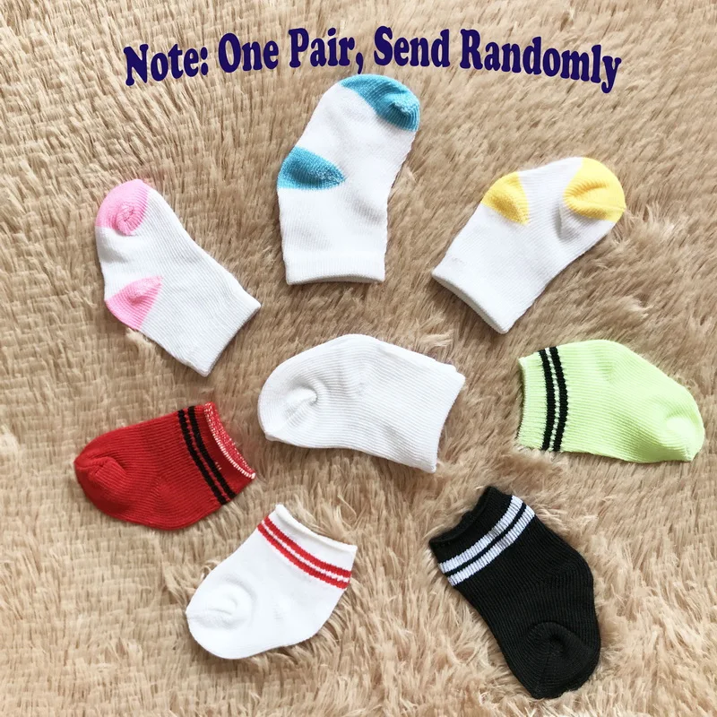 Socks Обувь для роликовых коньков 18 дюймов американская кукла белая розовая Радужная черно-белая обувь для роликовых коньков 43 см девочка кукла - Цвет: Socks