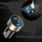 Универсальное автомобильное зарядное устройство с двумя портами USB для Kia Rio 3 4 K2 K3 K5 K4 Cerato,Soul,Forte,S Port age R,SORENTO, mohas, OPTIMA