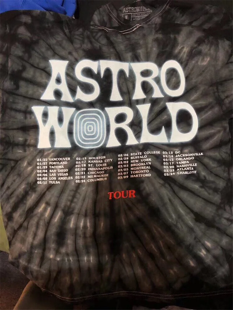 Футболка 19ss Astroworld для мужчин и женщин тенниска с короткими рукавами в стиле