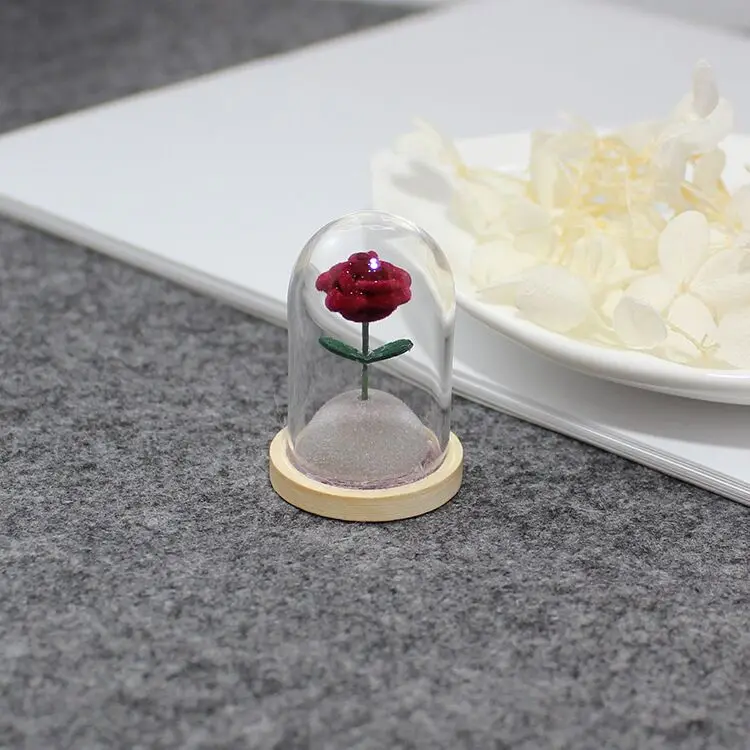 Стеклянная бутылка для террариума Бамбуковая база купольная Пылезащитная