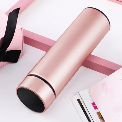 pink classic Горячая Распродажа, умная кружка из нержавеющей стали, термостат с сенсорным экраном, смарт-чашка для совещаний Подарочный на заказ, бизнес-чашка, гидрофляга, Термокружка - Цвет: pink classic