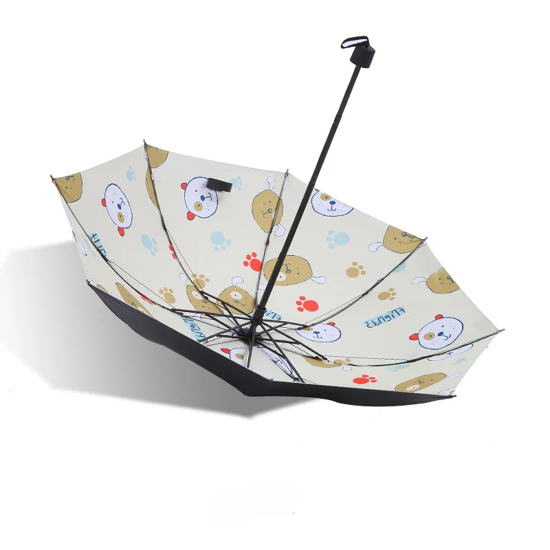 YADA Blue Flower Women Umbrella For kids Folding Rainy Cute Cartoon Umbrellas Anti-UV Lovely Paragua Windproof YD299 | Дом и сад