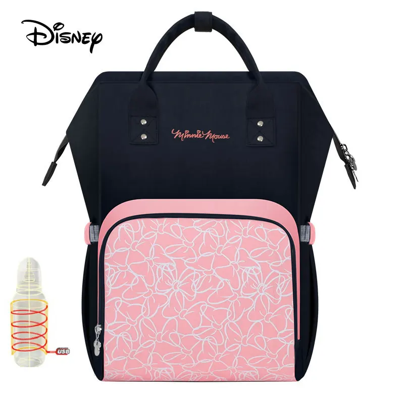 Сумка для подгузников disney, Usb, большая емкость, для мам, для мам, рюкзак для подгузников, органайзер для подгузников, для девочек, для мам, Влажные Сумки, прогулочная коляска - Цвет: BB0020