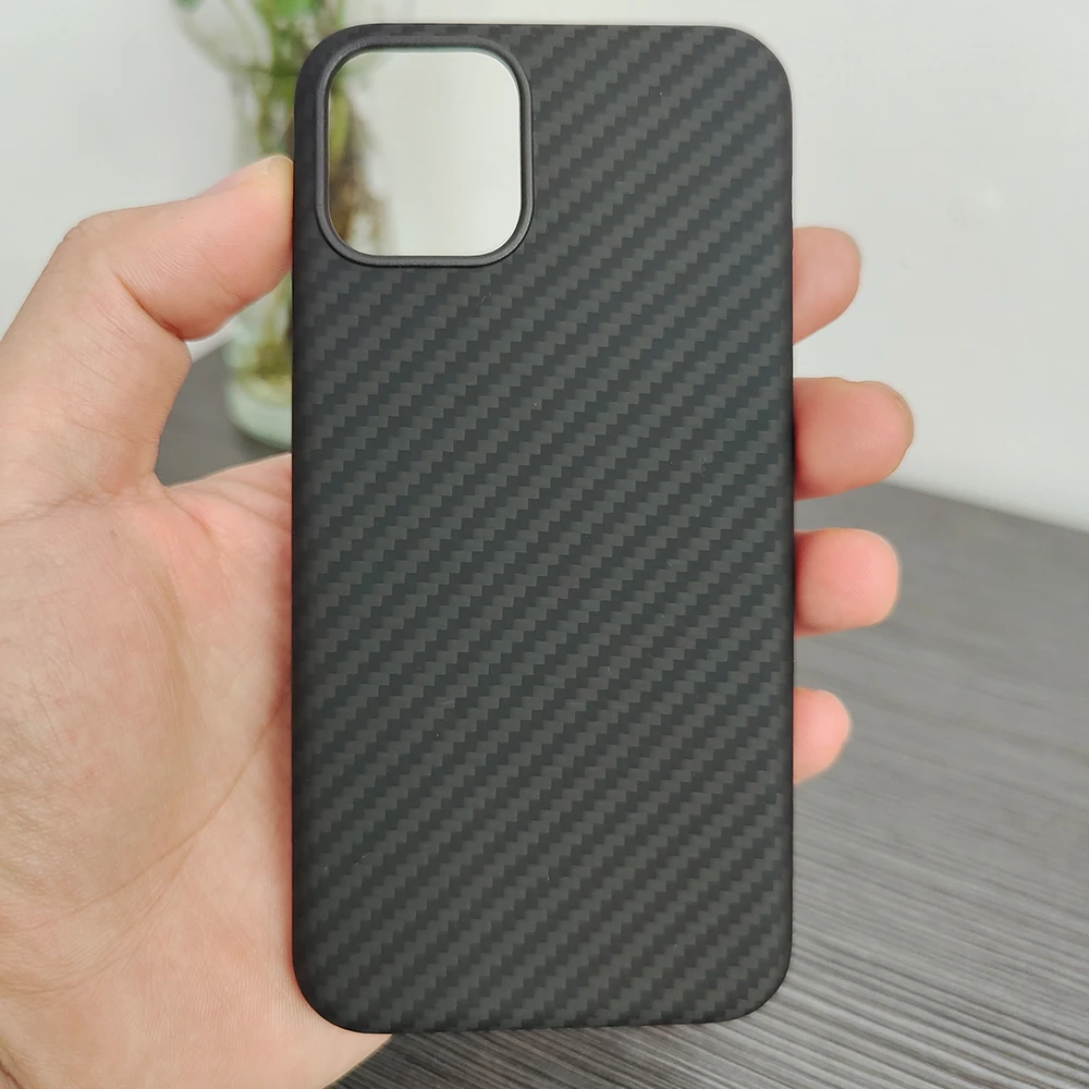 

100% Aramid Fiber Phone Case for iPhone 11 Pro Max Minimalist Ultra-thin Case Carbon Fiber Cover for iPhone 11Promax 11Pro Shell