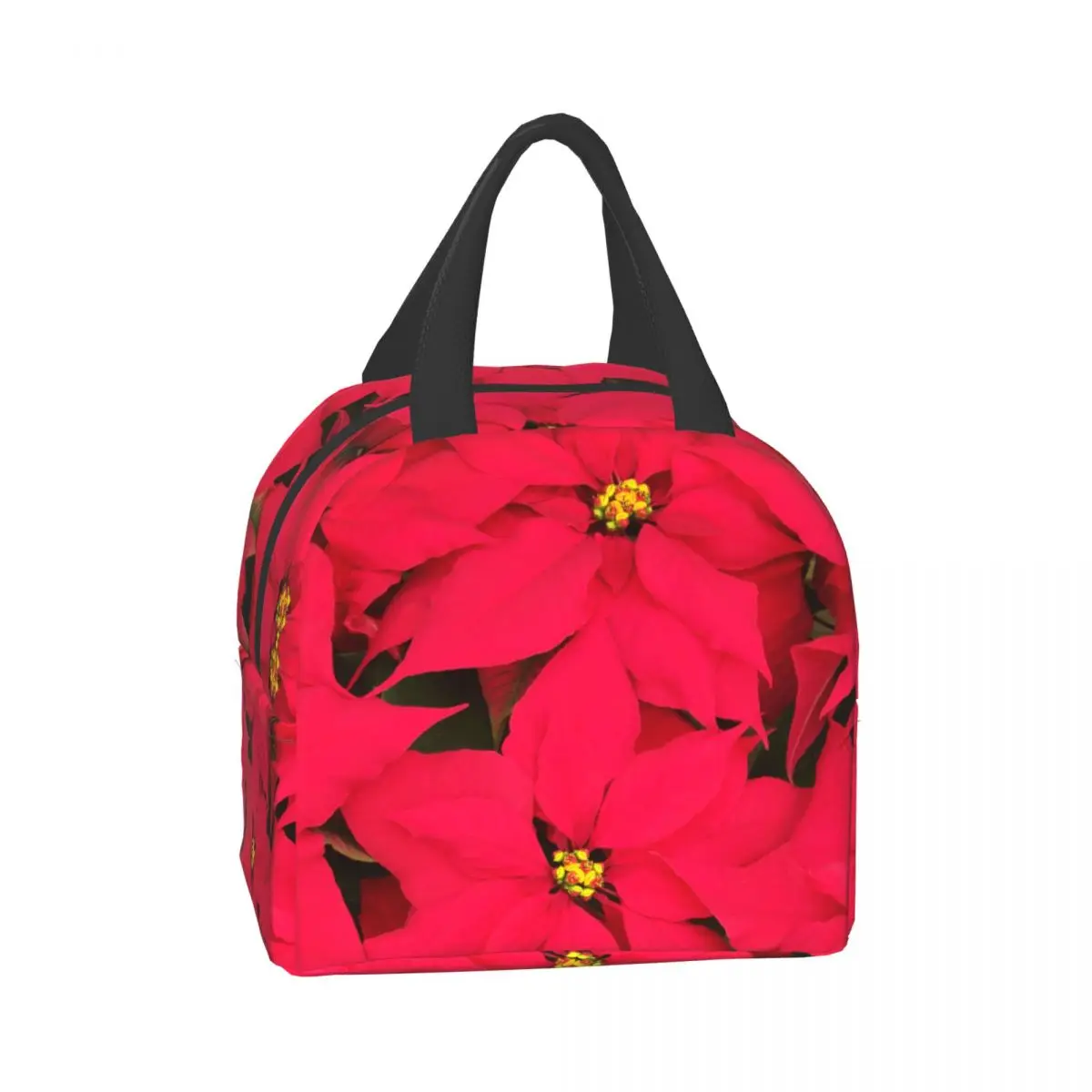 

Пуансеас, цветы, Рождественское украшение, мужская и женская сумка для ланча