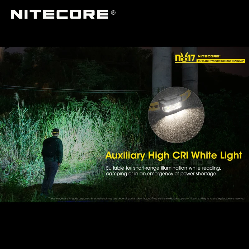 Micro-USB Rechargeable Nitecore NU17 Triple Output Ultra Lightweight Beginner Headlamp Built-in Li-ion Battery | Лампы и освещение