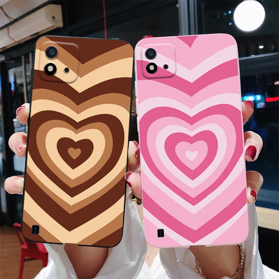for oppo realme c11 2021 case realme c20 c21 c21y c 20 21 y case cover cute love heart phone case for realme c11 2021 back cover free global shipping
