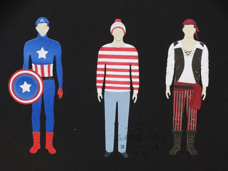 Мужские костюмы металлические украшения для одежды скрапбукинг трафарет