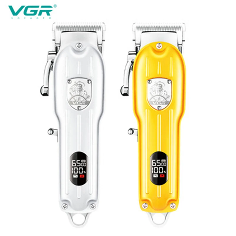 

Hair Trimmer USB Rechargeable Hair Clipper Haircut Machine Oil Head Clipper Push White Hair Carving 10W Powerful LCD