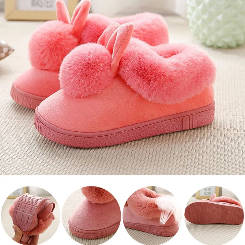 CYSINCOS/женские тапочки зимняя теплая хлопковая плюшевая обувь милые повседневные