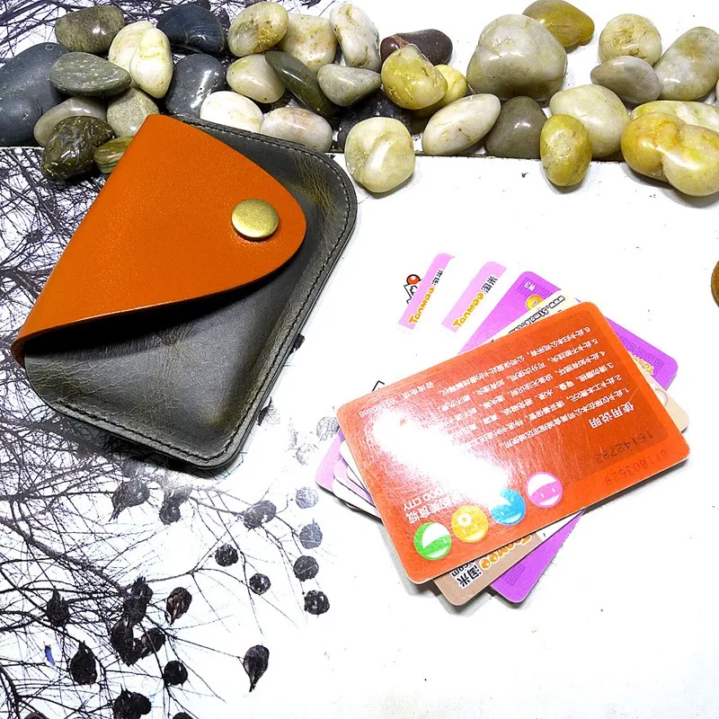 Тонкая поясная сумка Blongk Кожаная мини-сумка на пояс держатель для карт мужчин и