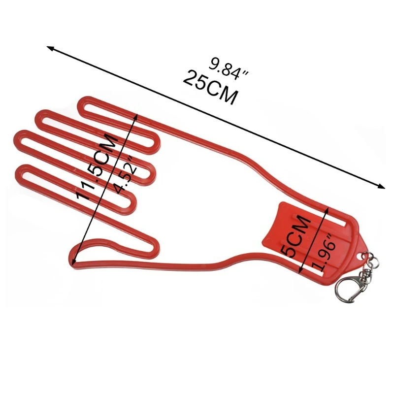 

Plastic Golf Glove Holder with Key Chain Golfer Tool Keeper Rack Dryer Hanger Stretcher Accessory