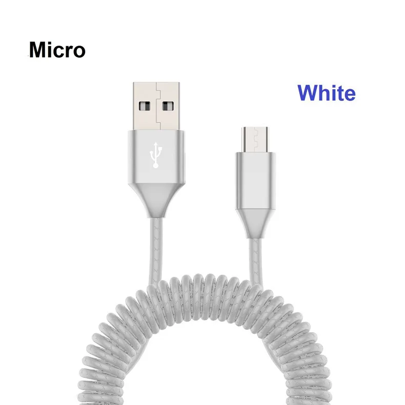 NOHON пружинный USB кабель для iPhone, samsung, Xiaomi, huawei, быстрое зарядное устройство для lightning, зарядный кабель для передачи данных, шнур зарядного устройства для Android