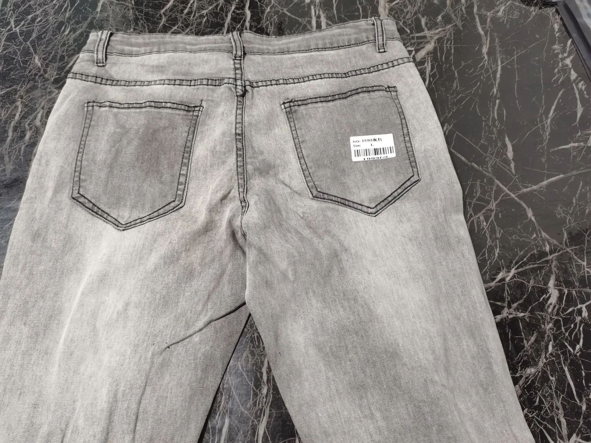 2021 новые черные джинсы Для мужчин Slim-Fit рваные штаны Мужчин's окрашенные патч