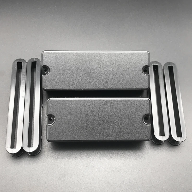 

12pcs Plastic Sealed Closed Type 4/5/6 String Bass Guitar Pickup Covers/Lid/Shell/Top with 2 Screw Hole