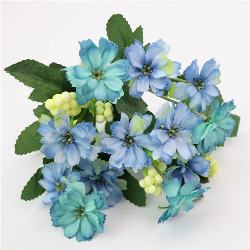 1 букет очаровательные искусственные цветы для свадьбы украшения дома