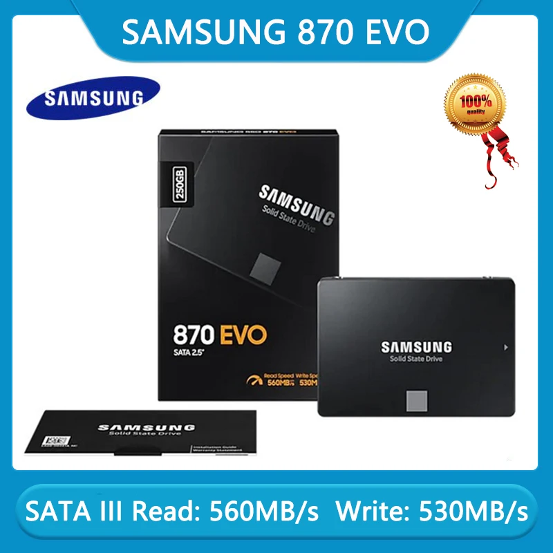 SAMSUNG 870 EVO SSD 500GB Internal Solid State Drive HDD Hard Drive SATA 3 2.5inch 1TB 2TB 250GB Inch Laptop Desktop PC