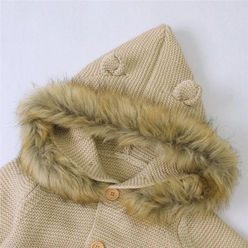 Комбинезон детский зимний трикотажный с капюшоном и длинным рукавом на возраст