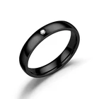 4 мм крутые парные кольца из нержавеющей стали Серебристый Цвет подарок на свадьбу, помолвку для мужчин и женщин палец ювелирные изделия