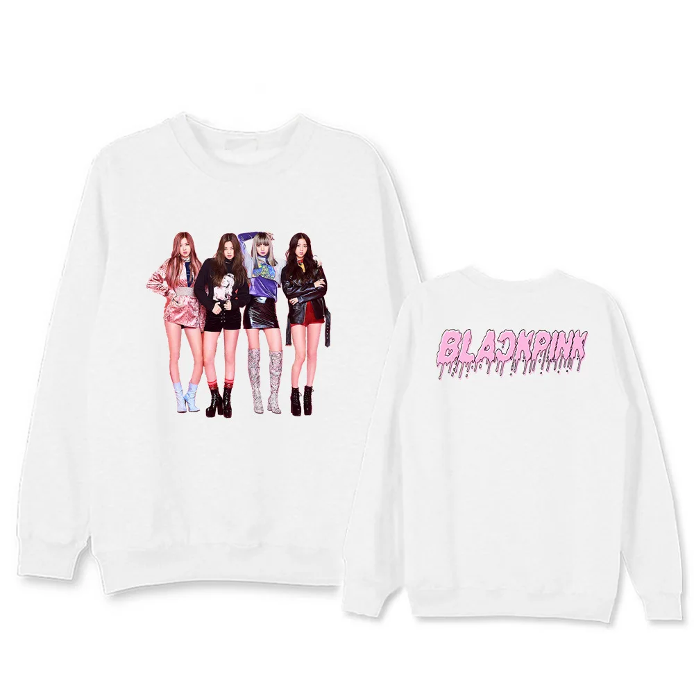 BLACKPINK Kpop толстовка с капюшоном, одежда, толстовки для женщин harajuku, розовое зимнее пальто для мужчин, хлопок, повседневная одежда с героями мультфильмов, 2019new, весна-осень