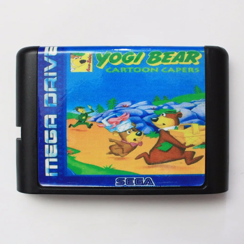 Самая популярная 16-битная игровая карта Yogi Bear MD для Sega Mega Drive Genesis | Электроника