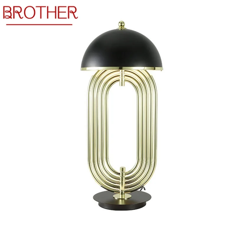 

BROTHER Modern LED Lamp Table Design E27 Black and Gold Creative Desk Light Home Decorative For Foyer Living Room Office Bedroom