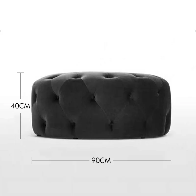 

Skin-friendly fabric Nordic household sofa stool breathable stain-resistant clothing store shoes-changing pouf