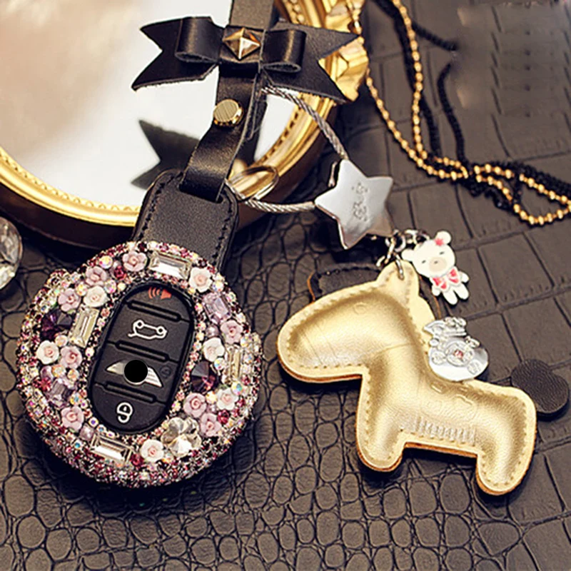 Женский модный чехол для ключей от автомобиля Mini Cooper S One JCW Clubman F54 F55 F56 F57 F60