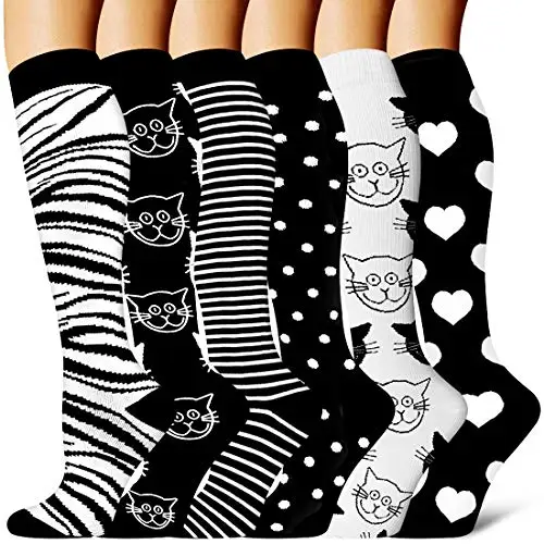 Носки компрессионные для мужчин и женщин спортивные носки марафона велоспорта