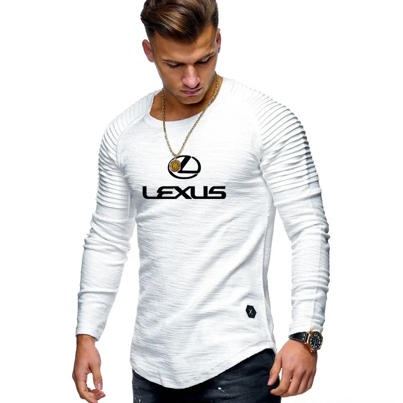 Свитер мужской с круглым вырезом флисовый Хлопковый пуловер принтом логотипа