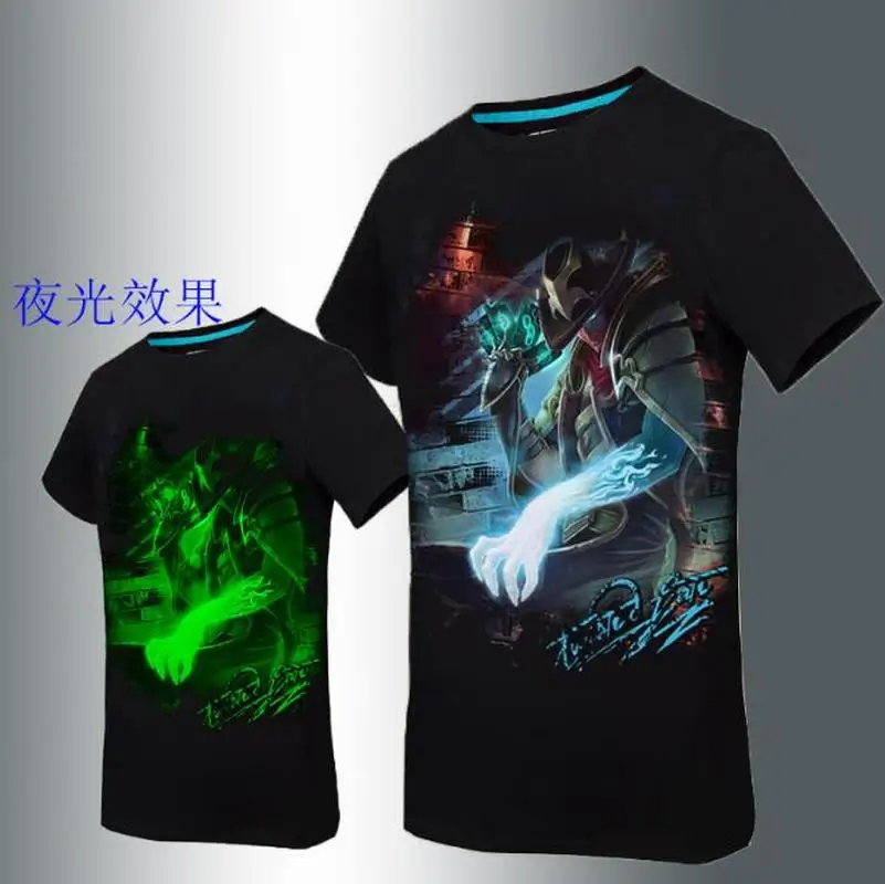 Новый мужской короткий рукав Молодежная Студенческая Лига Легенд 3D печать